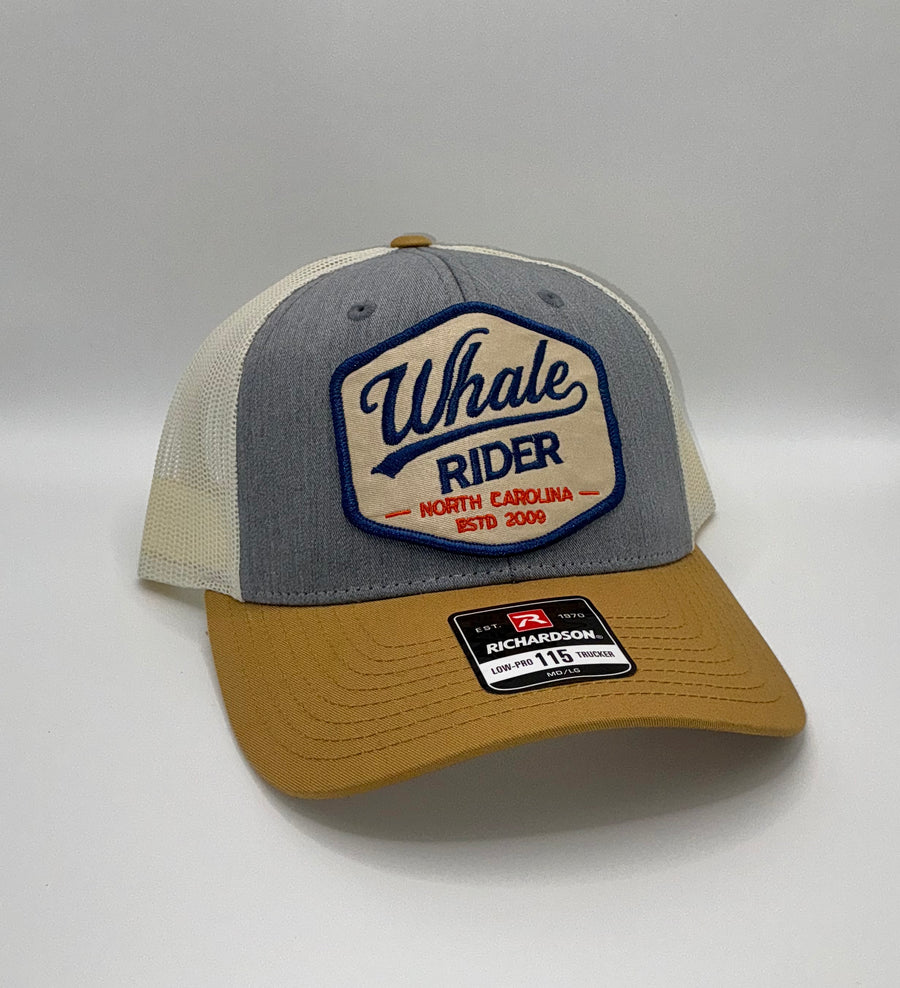 Whale Rider Script Patch Hat